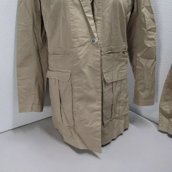 NEW BITTE KAI RAND Womens Cotton Twill Pant and Jacket Set Size M Beige - Picture 4 of 15